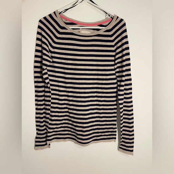 H&M Blue and White Fitted Long Sleeve T-Shirt - Picture 1 of 3